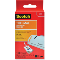 3M THERMAL POUCH BADGE 100 CLEAR